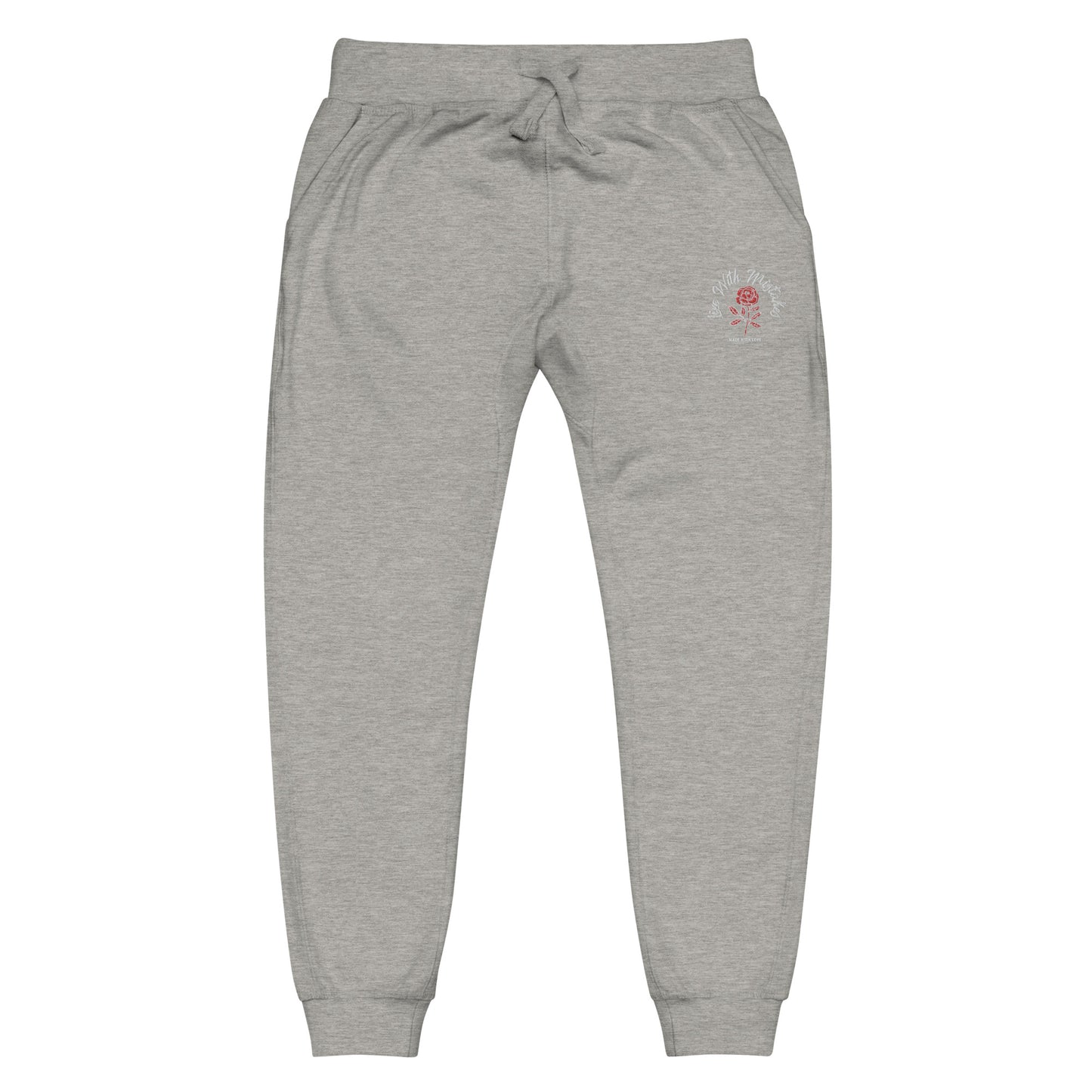 Live With Mistakes Joggers (White)