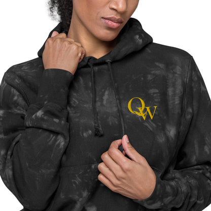 Quiet Work x Champion Hoodie Gold Embroidered