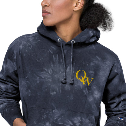 Quiet Work x Champion Hoodie Gold Embroidered