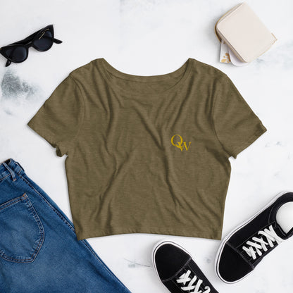 Quiet Work Crop Tee